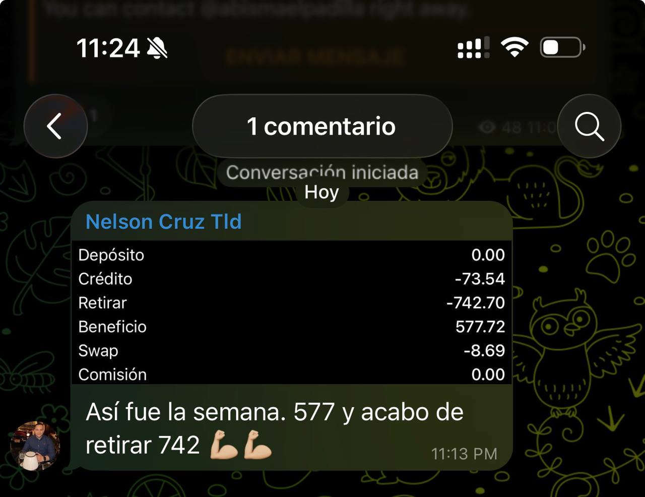 Captura de resultado Nelson